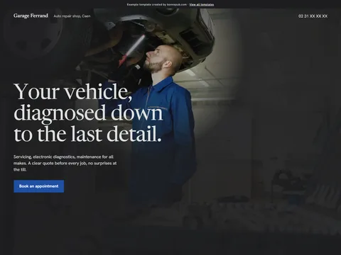 Garage Ferrand - Auto repair shop website
