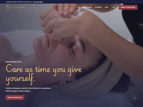 L'Institut - Beauty salon website