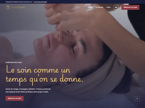 L'Institut - Site institut de beauté