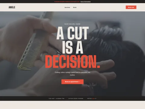 Angle - Hair salon template
